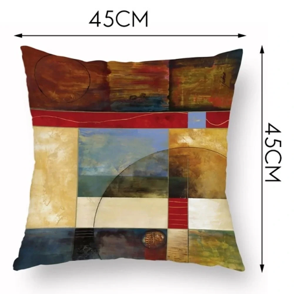Luxury Home | Set of 4 Modern Abstract Art Design Throw Pillow Covers